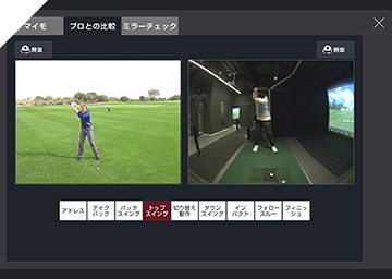 プロとスイング比較